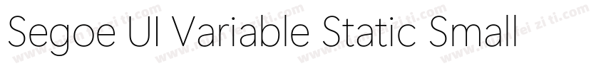 Segoe UI Variable Static Small Bol字体转换